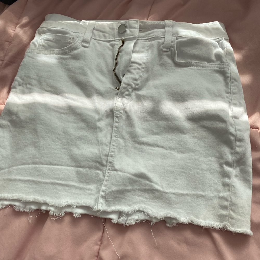 Denim mini skirt